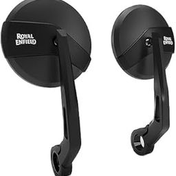 Rear View Handle Bar End Mirror Pair Round Convex For New Classic Reborn/New Bullet/Hunter/Meteor 350/Super Meteor 650/Containental GT/Interceptor/Himalayan 411,450/Scram 411/Guerrilla 450 All Modal-31