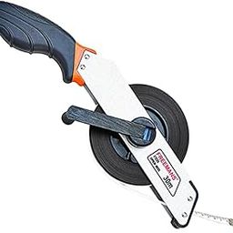 FREEMANS OW30 Steel Open Reel 30m:13mm Measuring Tape-30m/100ft With Soft Grip Bi-Material Handle | Durable Zinc Winding Arm | Pistol Type Case | Dura Coat Tape Blade and Heavy Duty Aluminium Case-18