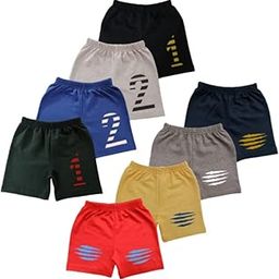 ULALAA CREATION Short for Boys & Girls Cotton Blend (Multicolor, Pack of 8)-image-85