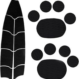 CLUB BOLLYWOOD® 9 Pieces Black EVA Full Deck SUP Paddleboard Traction Pad + 10 Dog Grip Mat | Sporting Goods | Water Sports Other Surfing | Other Surfing-image-47