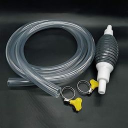 Shopeum Oil Transfer Pump Fuel Kit High Flow Siphon Hand Portable Manual Car for Petrol Diesel Liquid Water Fish Tank with Syphon Hose Premium Sucker Pipe Bike Tool Use Durable PVC Hoses (2 M Pipe)-26