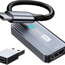 Video Capture Card, HDMI to USB C 3.0 Capture Card, 1080P 60FPS Video Capture Device, for Streaming, Teaching,Gaming, Video conferencing or Live Broadcasting-picture-11