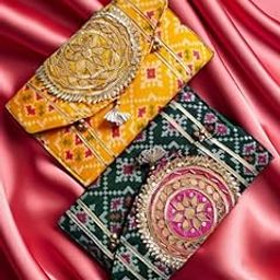 Jaipur Ace Printed Decorative Shagun Cash Money Wooden Box Wedding Gift Jewellery Wrap Assorted Set Multicolored Gaddi Box-26