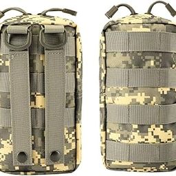 2x MOLLE Gear Pouches Small Tactical Pouch Combat Bag Attachments ACU-image-75