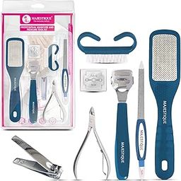 Majestique Professional Manicure and Pedicure Tools Kit | 7-Piece Set for Smooth, Beautiful Feet | Ideal for Personal and Professional Use | Manicure Pedicure Kit for Women, Men, Girls & Boys - 7Pcs/Multicolor-17