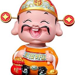 ARTISOUL® Chinese New Year Wealth Immortals Statue Resin Figurine Lifelike for Bedroom Style B | Home Decor | Figurines-image-71