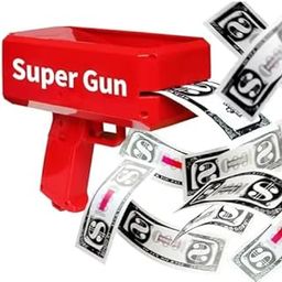 CrazyBuy Super Money Gun, Cash Firing Money Gun (Red)-image-22