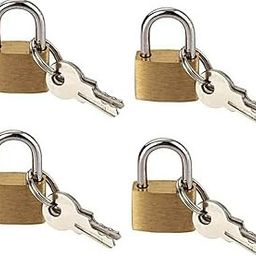 Pack of 4 Push Metal Lock with 2 Keys Each for Suitcase Bags/Luggage Bag-image-95
