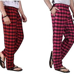Printed Comfort and Style Combined: Cotton Men's Pajamas Pack of 2, (N705) Multicolour-image-94