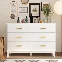 Chestify Furniture Solid MDF Wood Chest of Drawer with Drawers Storage Sideboard Cabinet with 6 Drawers Chest for Living Room & Bedroom (White, Brian)-image-75
