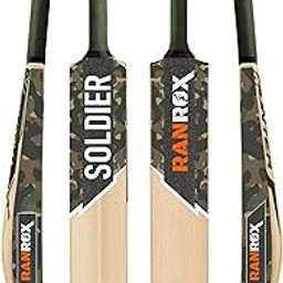 RANROX Cricket bat Plastic bat Cricket Full Size, Hard Plastic bat (Soldier) Army PVC/Plastic Cricket Bat (780-850 g)-image-57