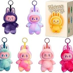 Anant Infinity Cute Plush Key Ring with Metal Loop Stylish Bag Charm, Multipurpose Keychain for Bike, Car & Office Keys-image-23