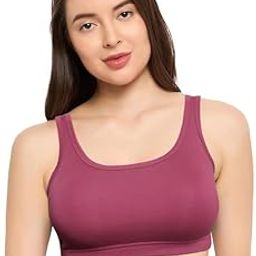 Women's Detachable Padded Sports Bra, Scoop Neck Tank Style, Size - 30B to 40B-image-31