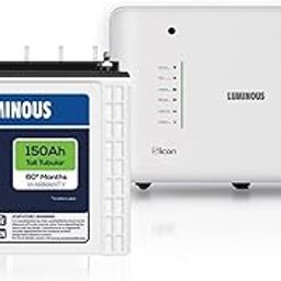 Luminous Inverter with Battery (Icon 1600 Pure Sine Wave 1400VA 12 Volt Inverter with ILTT 18060 Tall Tubular 150 Ah Battery Combo) for Home, Office & Shop-picture-12