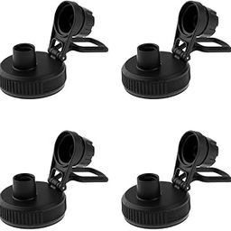 SAZ DEKOR 4 Pack Sports Water Bottle Replacement Lid Cap for Wide Mouth Vacuum Bottle-image-19