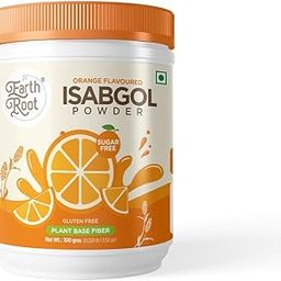 Earthroot Orange Isabgol, Psyllium Husk Powder, 100 g, 100% Natural, Gluten Free, Supports Digestion, Natural Relief From Constipation, Pack of 1-27