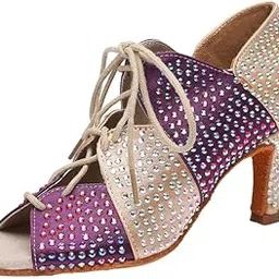 ftk Dance sandal for women soft sole diamond heel sandal-picture-10