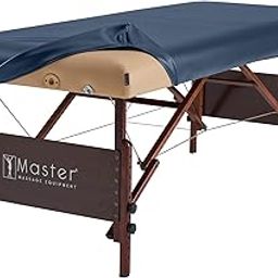 Master Massage Universal Fabric Fitted PU Vinyl leather Ultra-Durable Protection Cover Sheet for Massage Tables, Royal Blue-86