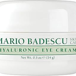 MARIO BADESCU SKIN CARE Hyaluronic Eye Cream Anti Aging For All Skin Types, Under Eye Cream For Dark Circles And Puffiness, Formulated With Hyaluronic Acid & Glycerin, 14G-16