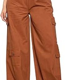 Dark Brown Twill Drawstring Cargo Pants-24
