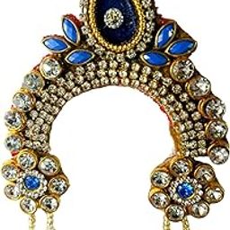Aditya Creation Designer Adjustable chandrika(mukut) for Radha Krishan,Durga Maa,All Devi(size3 to 6)-10
