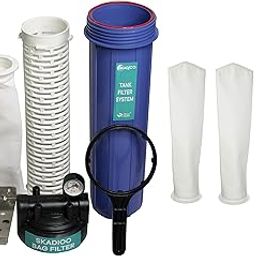 Ionix Water Purifier Service Kit for Tank Filter, Whole House Water Filter & Bag Filter Assembly, 20-Inch 5 Micron Sediment Bag Filter for Tank Filtration System, 1.5 Inch in/Out (Blue, Pack of 4)-image-62