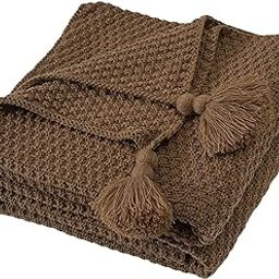 UJEAVETTE Knit Throw Blanket Camping Blanket with Tassel Soft for Bed Couch Sofa 130cmx170cm-image-38
