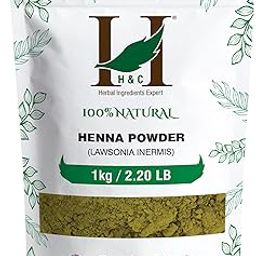 H&C Herbal Ingredients Expert Natural Henna Powder For Hair - Bulk Pack -Triple Sifted - Lawsonia Inermis (For Hair) 2.20 LB (1 KG)- No PPD no chemicals, no paraben-15