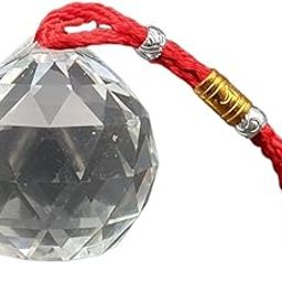 Crystal Ball Pack of 5,Feng Shui Clear Crystal Ball for Good Luck and Prosperity, 40mm Sun Catcher Crystal Prism Ball Decor Gift for Positive Energy-image-63