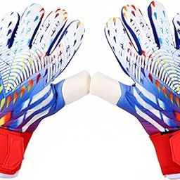 Goalkeeper Gloves, Football Goalkeeper Gloves, Youth Goalie Gloves with Finger Save, wrist protection, abrasion-resistant, non-slip, Size 6/7/8/9/10 size10 A-image-20