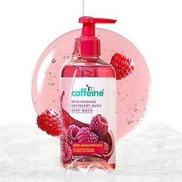 mCaffeine Brightening Body Wash - 300 ml with Fruity Raspberry Fragrance | De-Tans & Deep Cleanses with Vitamin C Rich| 5% Glycerin for Hydrated & Soft Skin | Fragrance Shower Gel for women and men-18