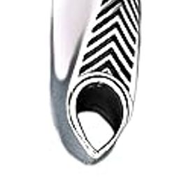 Jewellery 925 Sterling Silver Chevron Vortex Silver Pendant For Men and Women-image-16