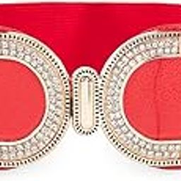 Elastic Fabric Waist Belt for Women Dresses C-Shaped Design Stretchy Ladies Belt for Saree Girls Jeans - Free Size (LD32)-81