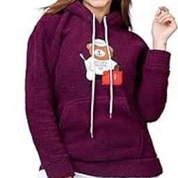 Women Wool Blend Hooded Neck Sweatshirt with Hoodies | Full Sleeves Women's Winter Wear | Warm & Stylish Hoodie-image-91