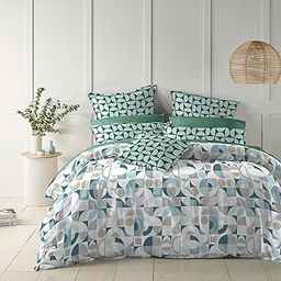 Furnistitchs Premium Cotton Feel Duvet | AC Blanket | Dohar | Comforters Duvets All Season Double Bed 90"x100" inches / 230x250 cms (White Abstract Circles, Only Comforter)-image-56