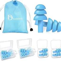 Ear Plugs for Sleeping Noise Cancelling：4 Pairs Reusable Soft Silicone earplugs, Waterproof Noise Reduction Earplugs for Sleeping, Snoring, Swimming, Study, High Fidelity Ear Plug (Blue)-13