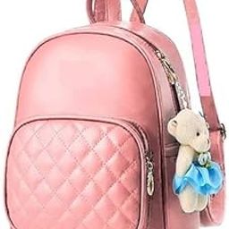 Stylish Backpack for Girls | Women's Fashion Backpack Trendy Leather Backpack Purse for Women and Ladies Shoulder Bags with keychain-image-105