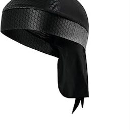 Sunkizzrs® Breathable Durag Headwear Pirate Hat Bandana Head Wrap Headwear Sweat Wicking Helmet Liner/Cooling Skull Cap-image-62