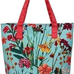 Canvas Tote Bag for Girls | Women Shoulder Waterproof Carry Bag Zip Top-image-26