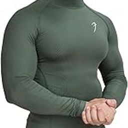 Men Full Sleeves Slim Fit Compression High Neck Sports and Gym Tshirt-image-17