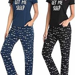 Women's Premium Cotton Pyjama Pant Only With Pockets (Not T-Shirts)| (Pack of 2)-picture-50