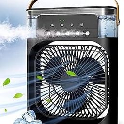 Portable Air Conditioner Quiet Personal Air Cooler with 3 Speeds, USB Powered Mini Desktop Cooling Fan with Misting, 360° Adjustable Airflow 1 | 2 | 3 Timer Settings Ideal for Home Office & Dorm Use-picture-4