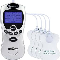 DR PT Battery Powered Digital Therapy Machine Electronic Pulse Massager Muscle Whole_Body Stimulator Tens, 8 Mode (with 4 pads Massager)-image-14