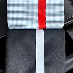 SABAC for Pant and Shirt Fabric Solid Combo Box (Pant-Shirt, Unstitched, Free Size) with Comfortable Pack of 1 (Medium, Blue Checks and Black)-image-86