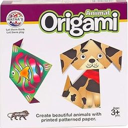 RATNA'S DIY Origami Animals. Origami Sheets Included Inside.Create Your OWN Jungle with The Help of Origami (Multicolor)-8
