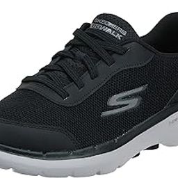 Mens GO Walk 6 - Bold Knight Black Walking Shoes-3
