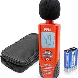 Pyle PSPL25 Digital Handheld Sound Level Meter with A and C Frequency Weighting for Musicians and Sound Audio Professionals-2