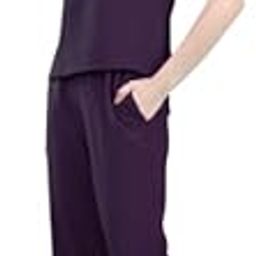 Coordinated Two-Piece Polyester Outfit for Women with Button Shirt and Flattering Pant Design-image-14