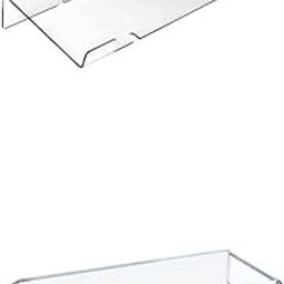 CALANDIS™ Acrylic PC Laptop Computer Monitor Riser Desktop Screen Keyboard Tray | Monitor Mounts & Stands | Monitors, Projectors & Accs-8
