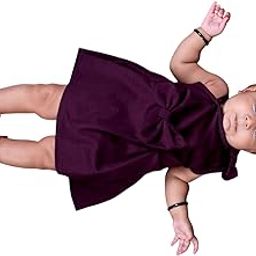 Buy Baby Girls Stylish Purple Colour Frock-image-66